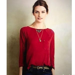 Anthropologie Yellow Little Button shirt